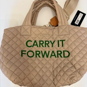 New MZ Wallace Carry it Foward Limited Metro tote Deluxe small Beige